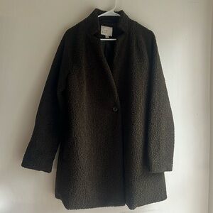 a new day Dark Brown Teddy Jacket